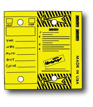 Self Laminating Key Tags