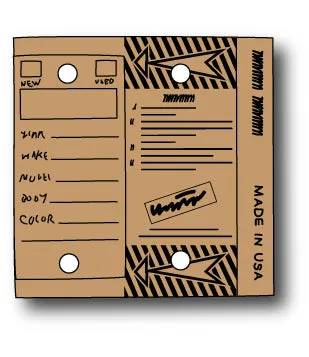 Self Laminating Key Tags