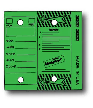 Self Laminating Key Tags