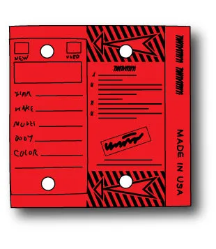 Self Laminating Key Tags