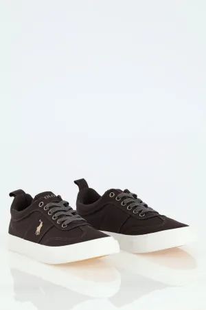 Side Flash Canvas T-Toe Sneaker - Charcoal