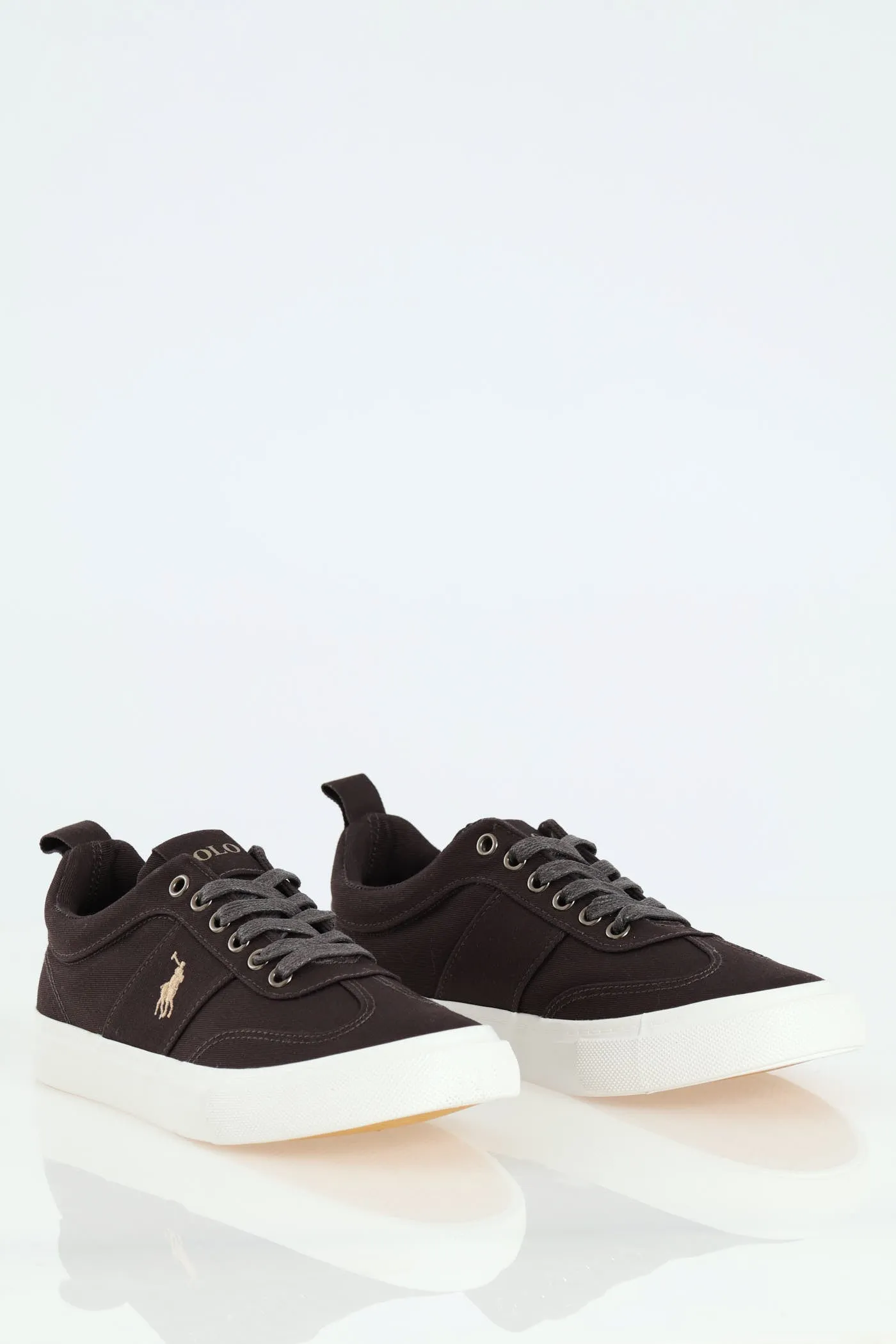 Side Flash Canvas T-Toe Sneaker - Charcoal
