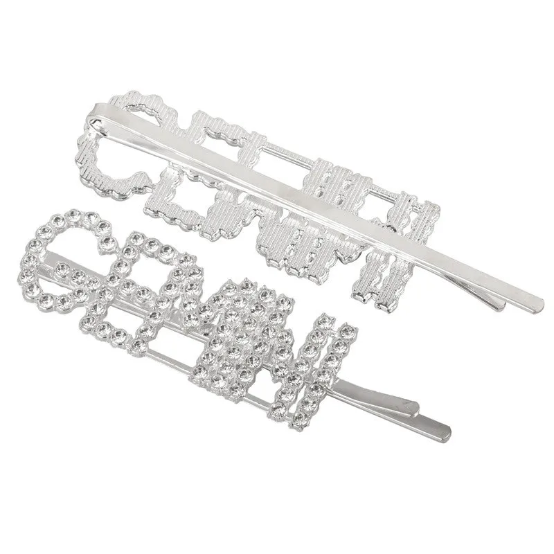 Silver Gemini Hairclip