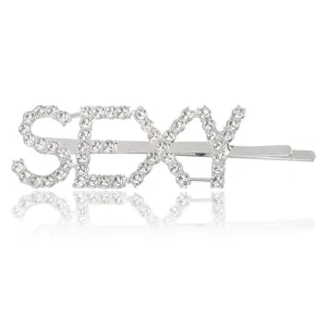 Silver Sexy Word Hairclip