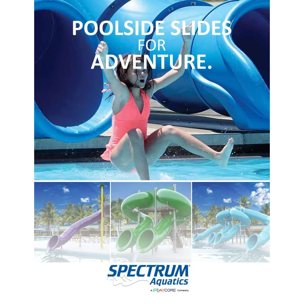 Spectrum Aquatics- Double Flume 90°/360° Half Hex Deck