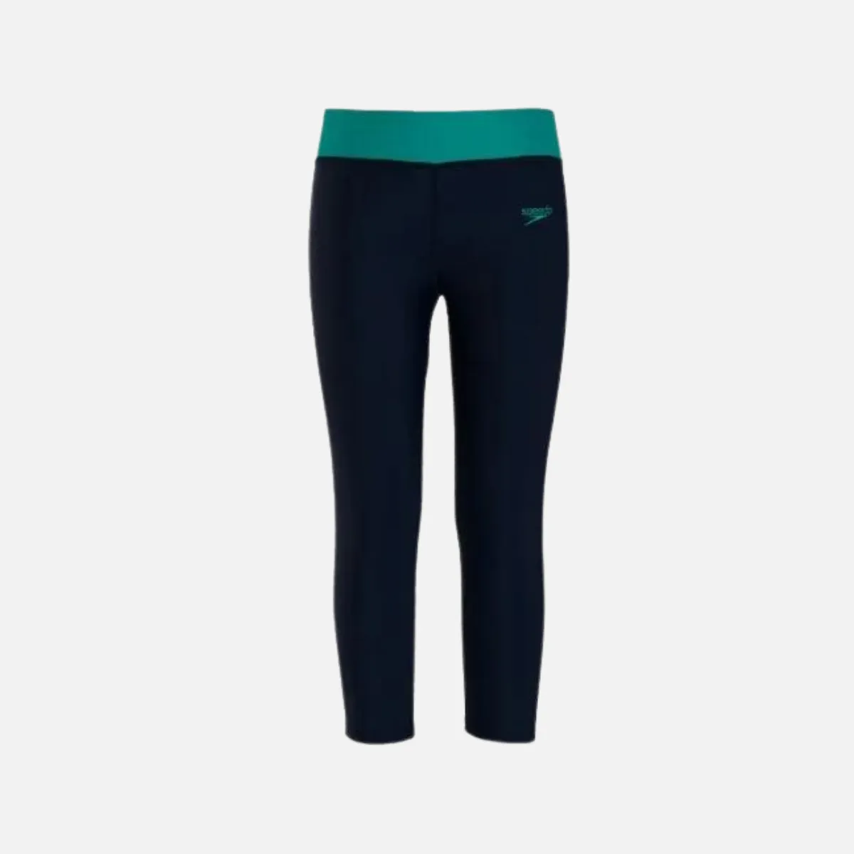 Speedo Active Contrast Kids Girl Capri - Navy/Jade