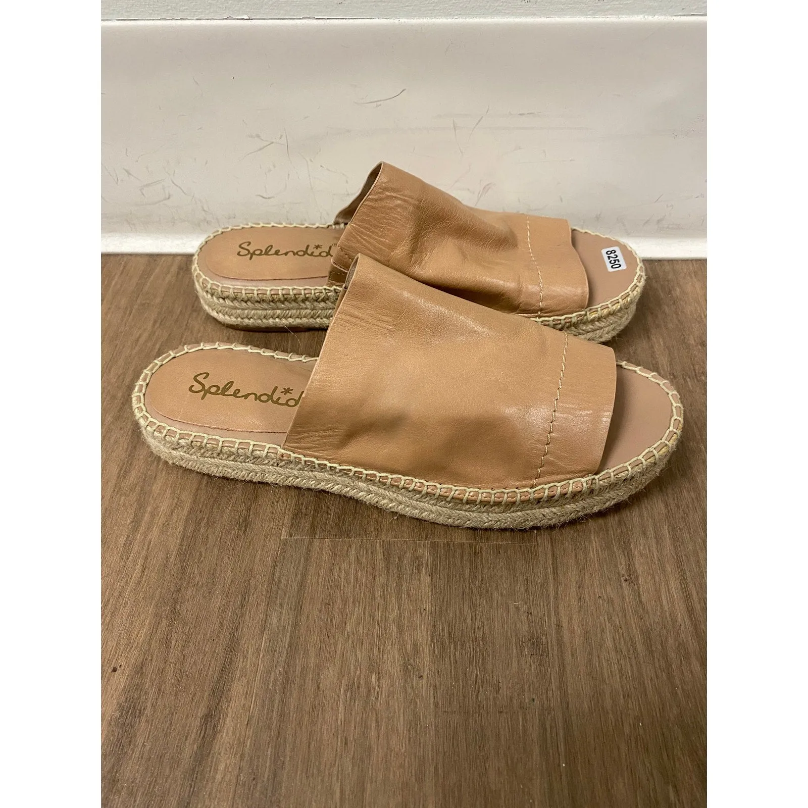 Splendid Soft Leather Slides Sz 9.5
