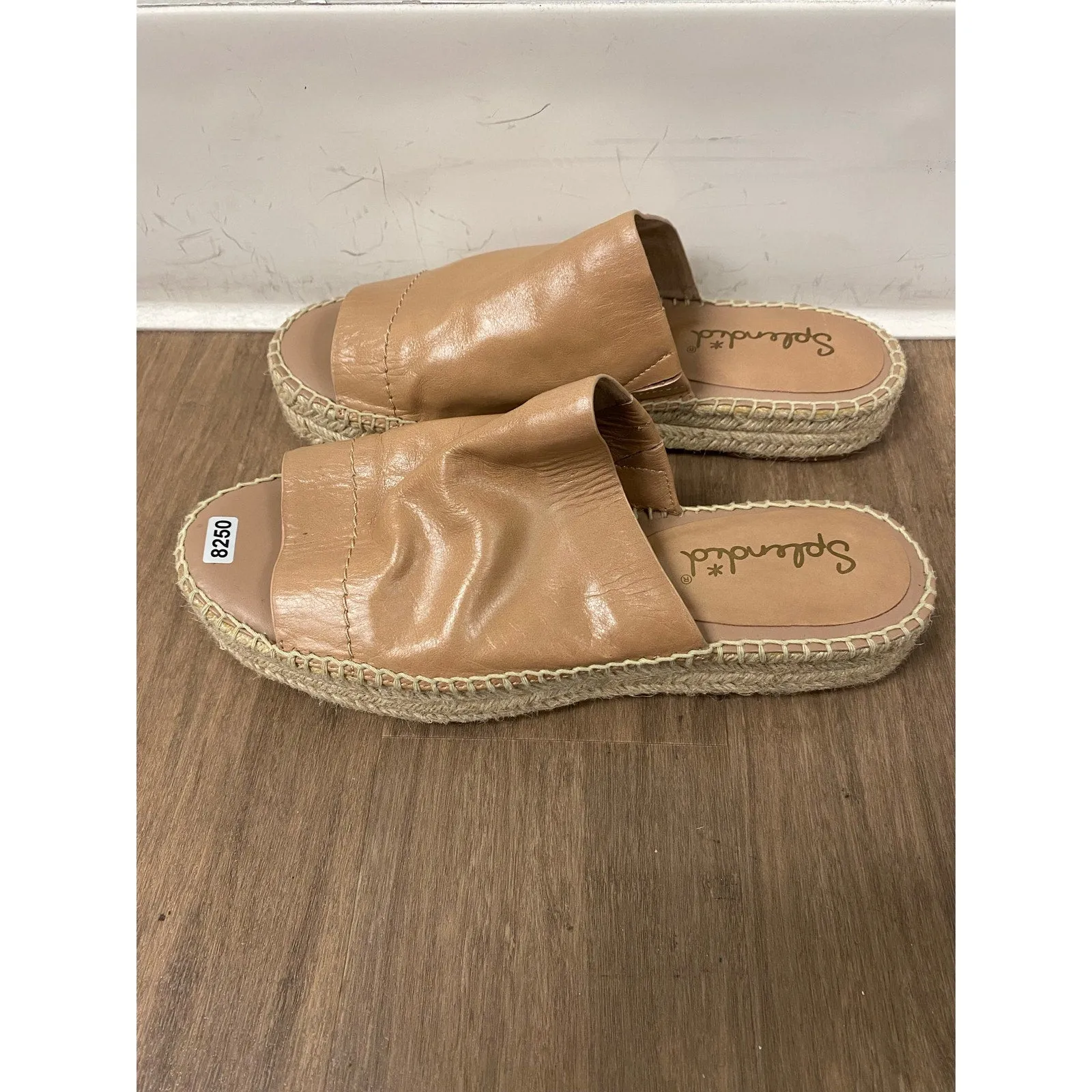 Splendid Soft Leather Slides Sz 9.5