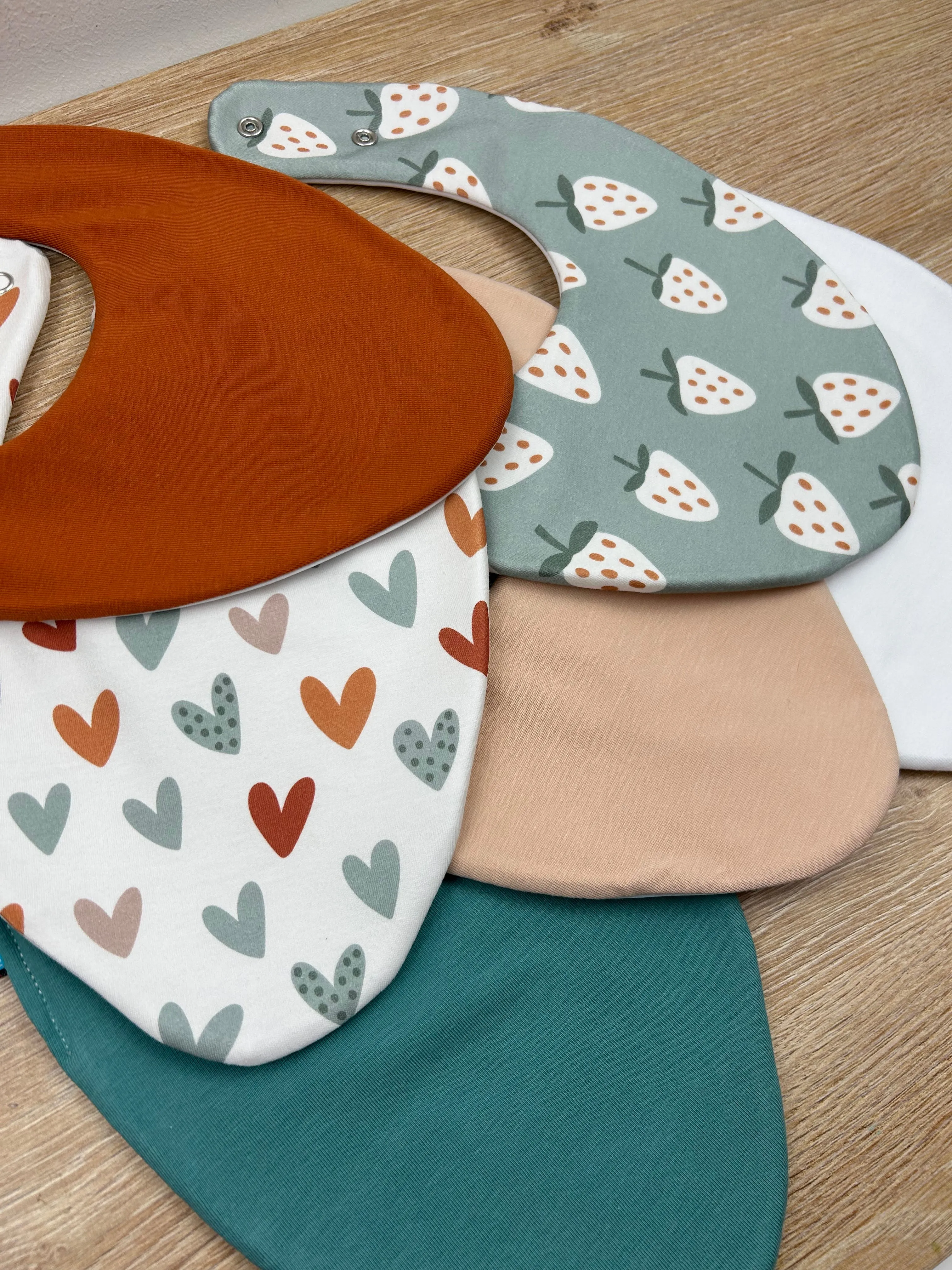 Strawberries Waterproof Dribble Bib