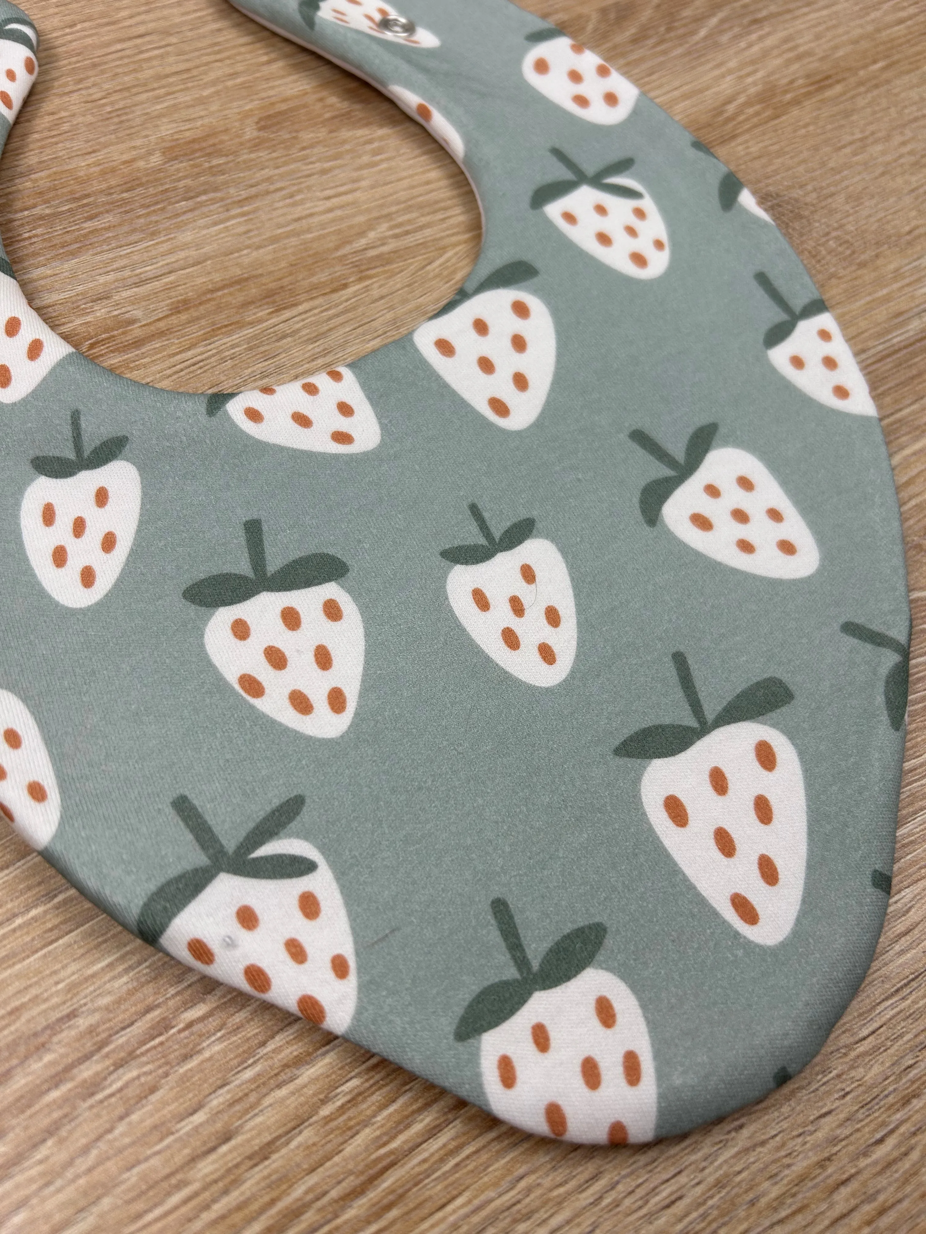 Strawberries Waterproof Dribble Bib
