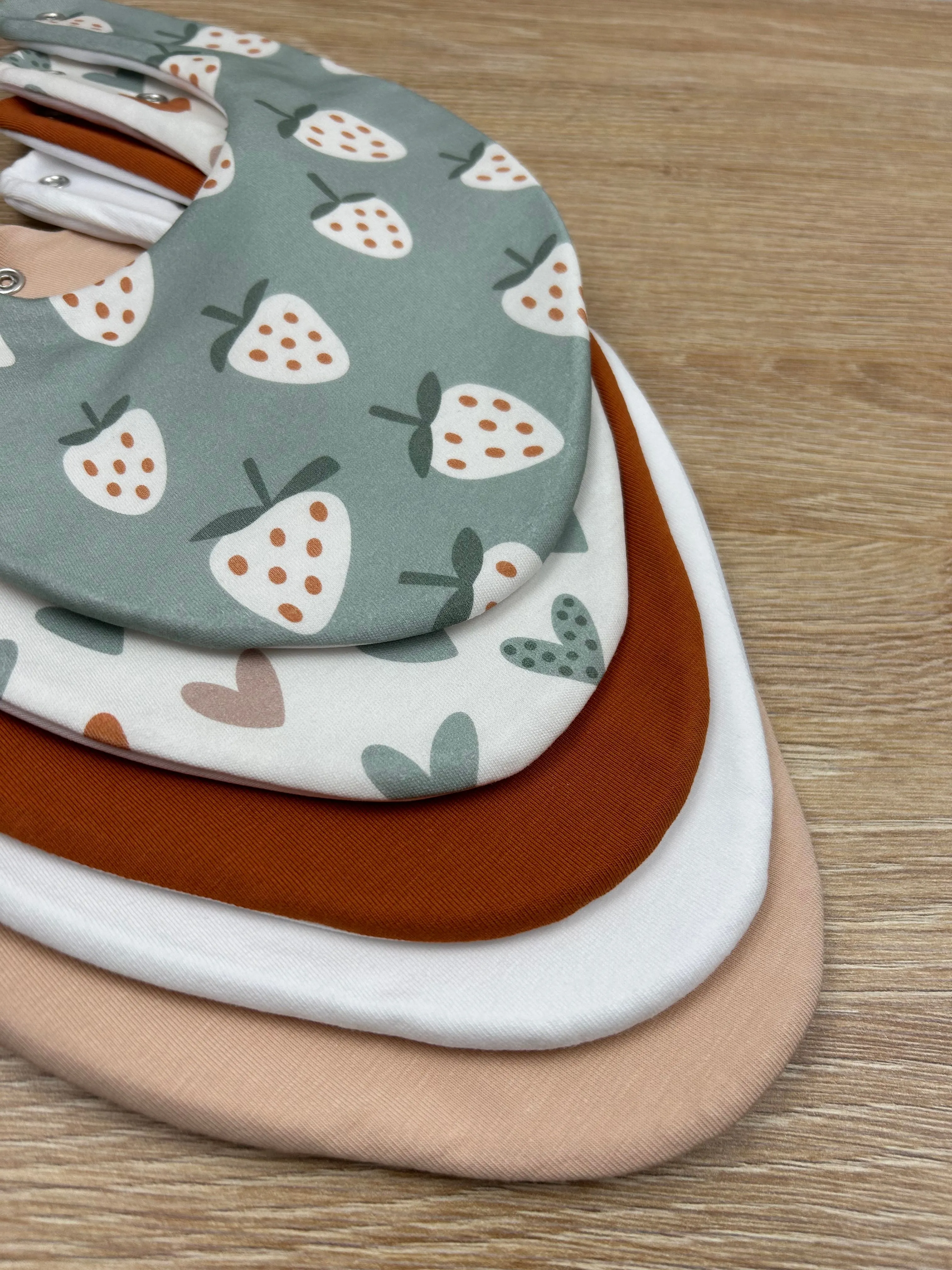 Strawberries Waterproof Dribble Bib