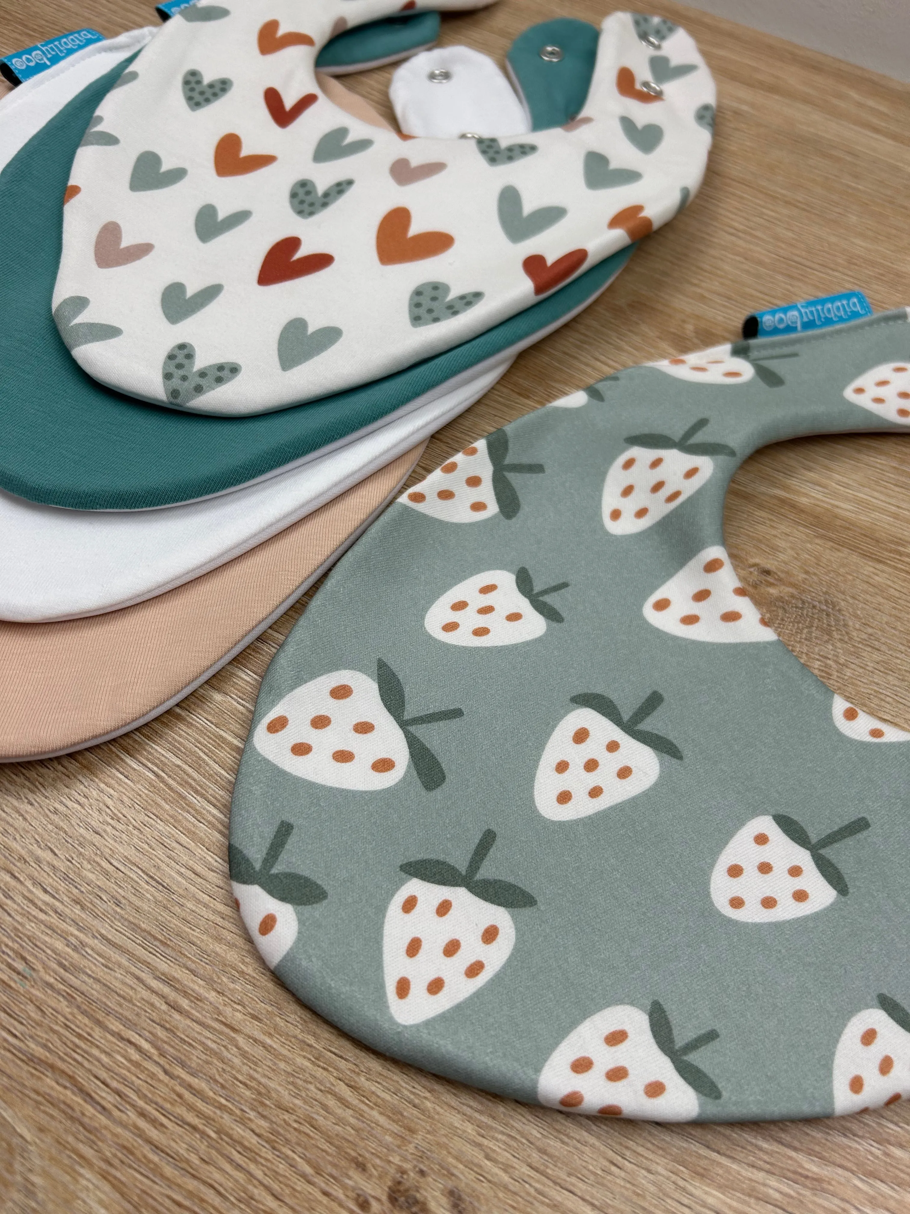 Strawberries Waterproof Dribble Bib