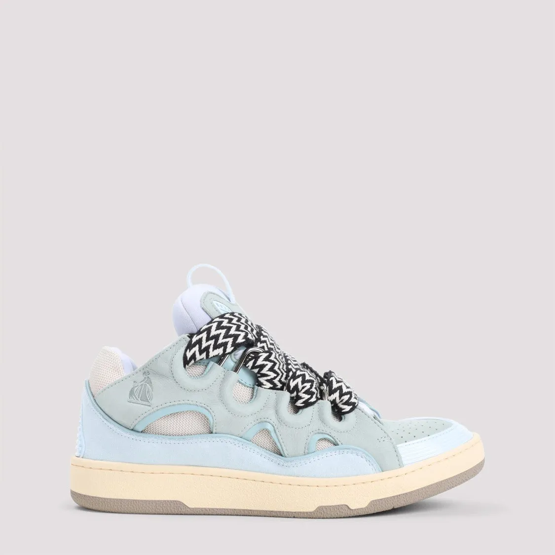Suede Leather Curb Sneakers