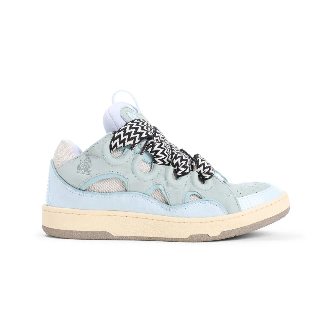 Suede Leather Curb Sneakers