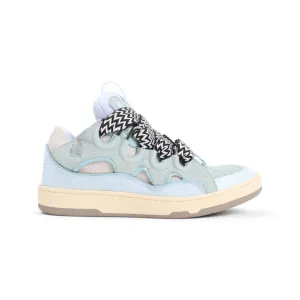 Suede Leather Curb Sneakers
