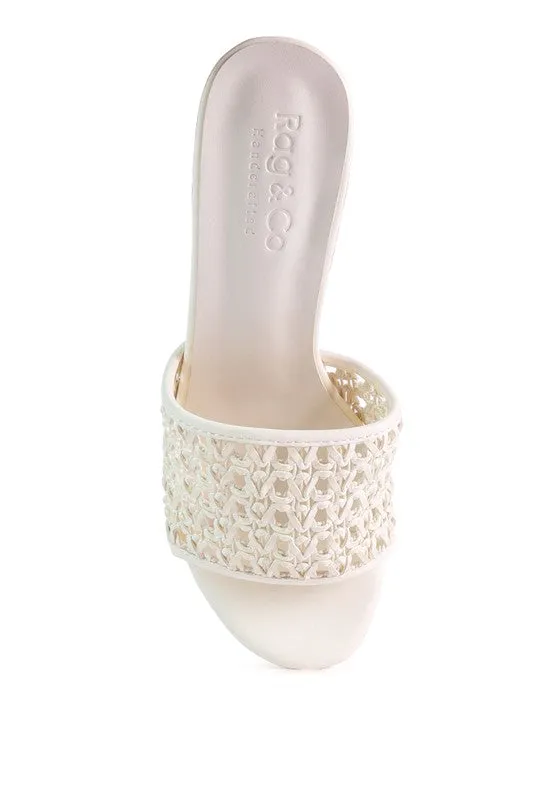 Tease- Woven Mule Sandals