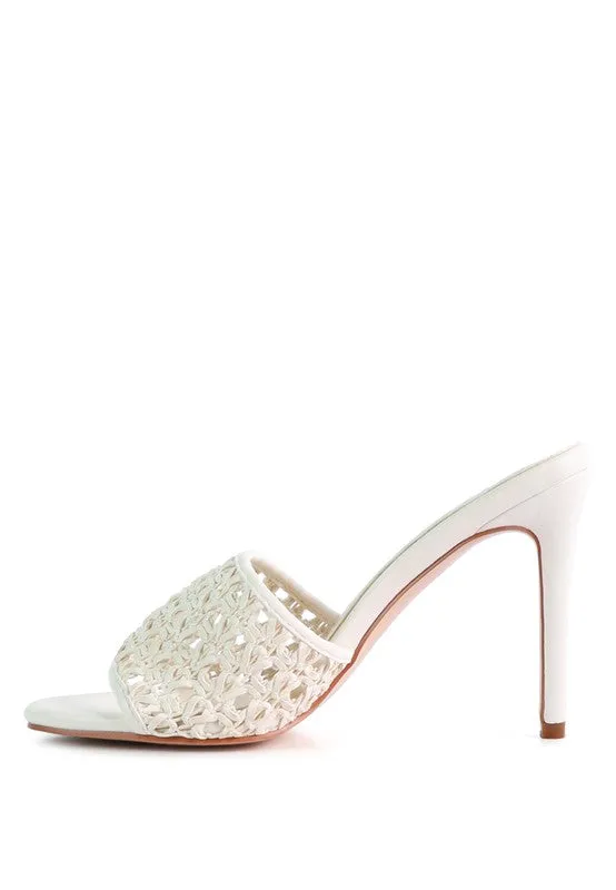 Tease- Woven Mule Sandals