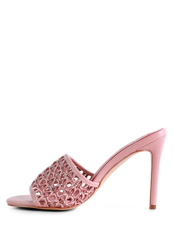 Tease- Woven Mule Sandals
