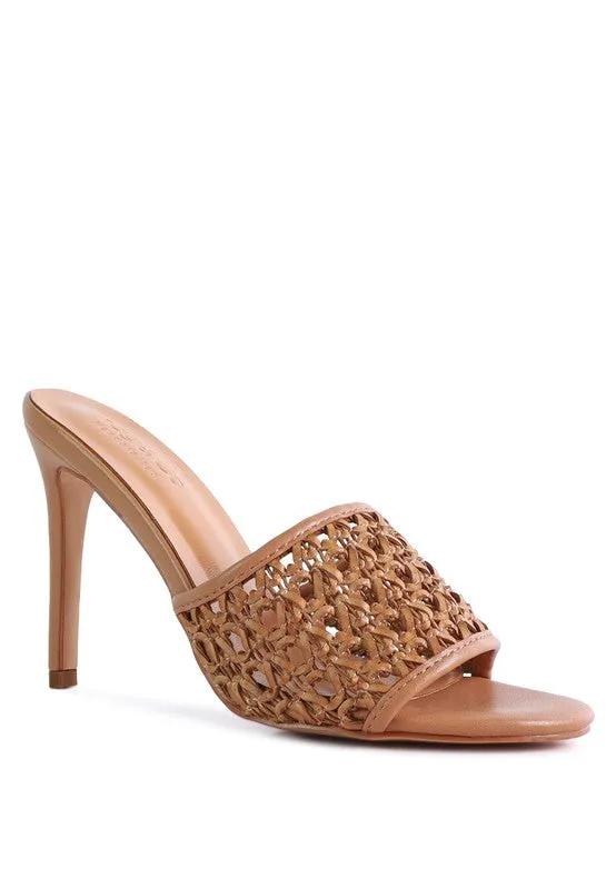 Tease- Woven Mule Sandals