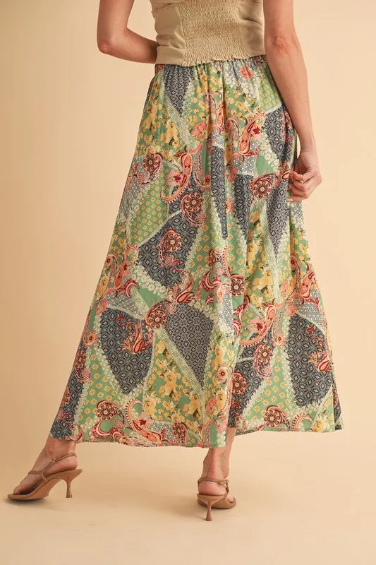 The Palm Breeze Maxi Aemi   Co Printed Maxi Skirt