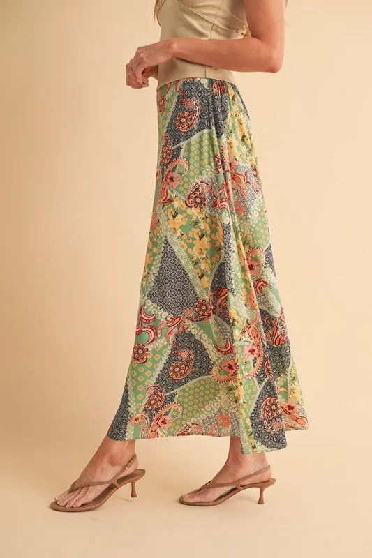 The Palm Breeze Maxi Aemi   Co Printed Maxi Skirt