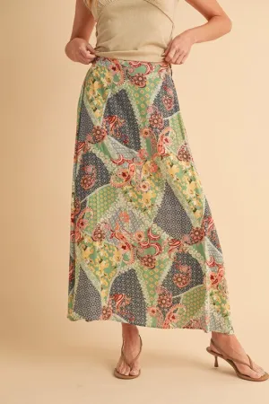 The Palm Breeze Maxi Aemi   Co Printed Maxi Skirt
