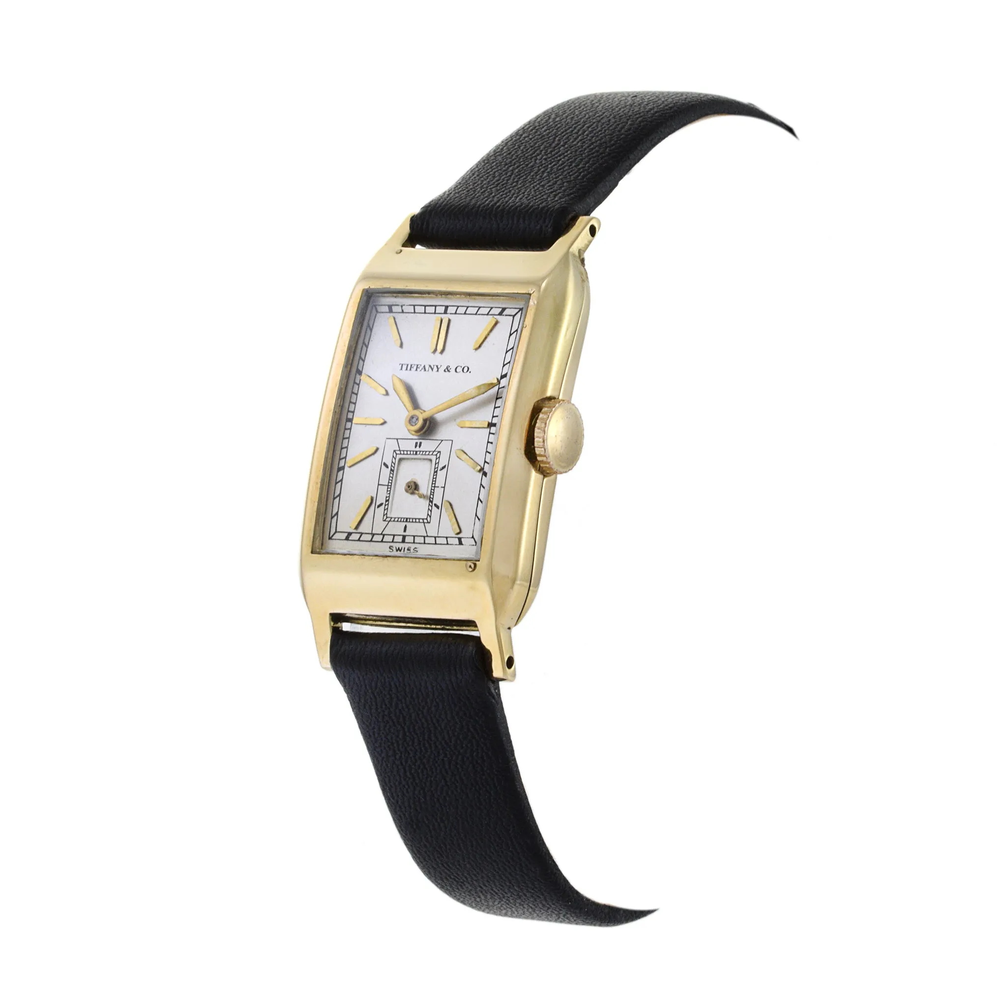 Tiffany & Co. Tank Watch by Movado 14K Yellow Gold