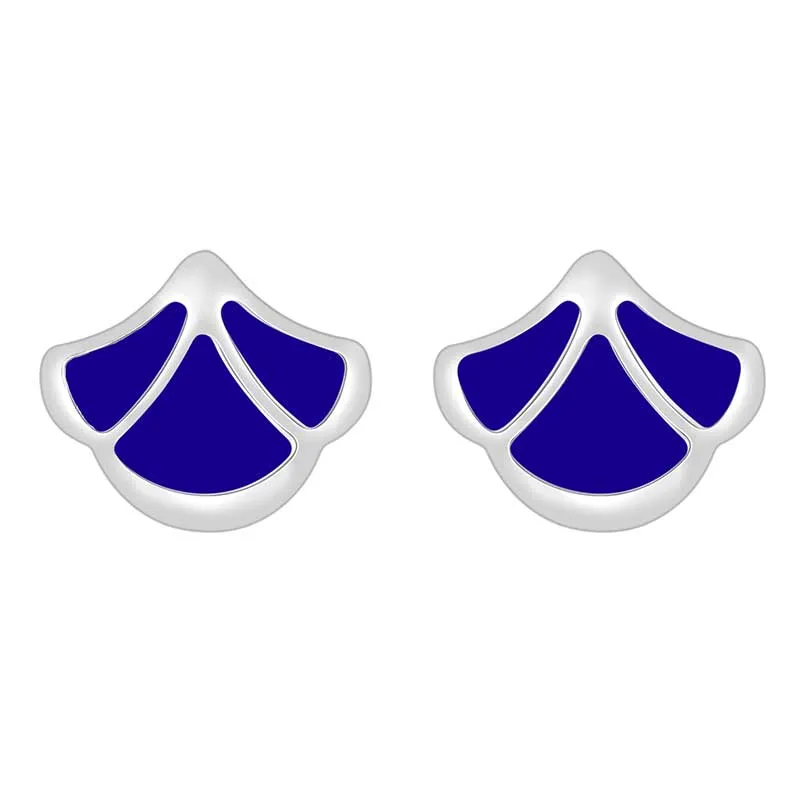 Tulip / Earrings Blue Silver