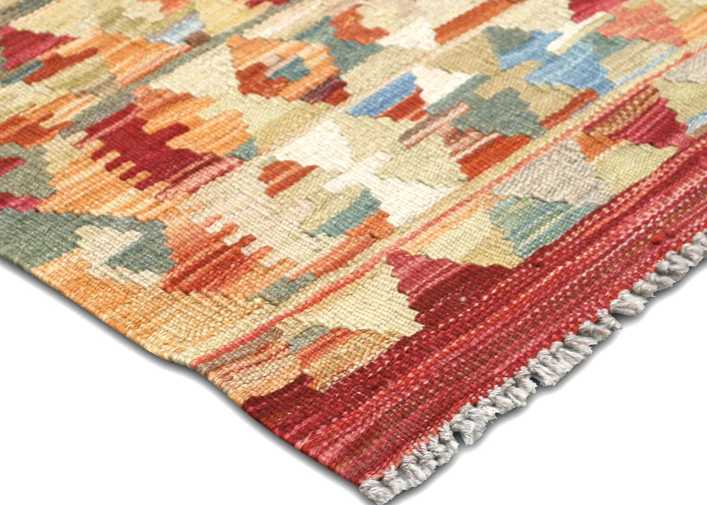 Vintage Afghan Maimana Kilim - 4'1" x 5'9"