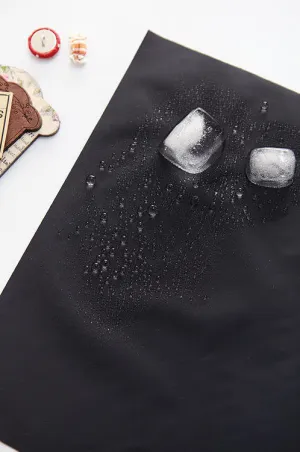 Waterproof Fabric  Solid Color - Black - By the Yard 24673