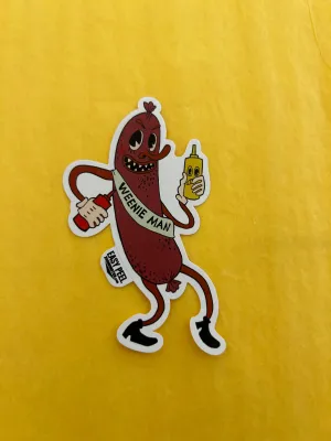 Weenie Man Waterproof Vinyl Sticker