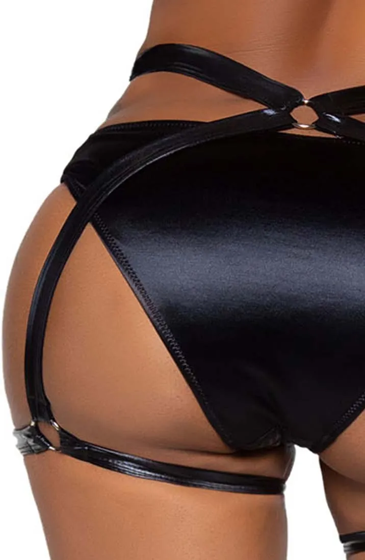 Wet look O-ring harness - Butt Boo