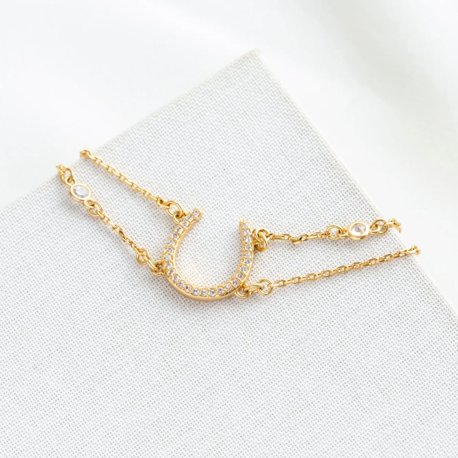 Wild Ones Pave Horseshoe Bracelet