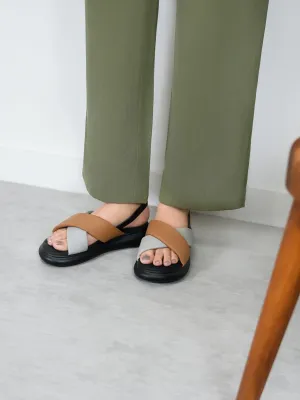 Women's "AMATA" Cross Over Comfort Sandals