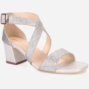 Womens "POPEL" Glittery Open Toe Summer Sandals