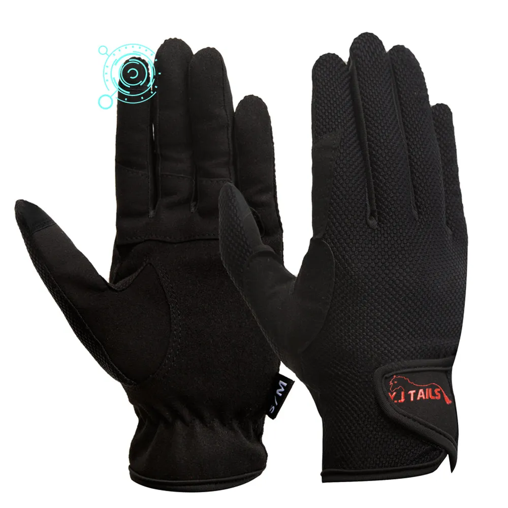Y.J TAILS Women's Horse Riding Gloves Equestrian Women Ladies Girls